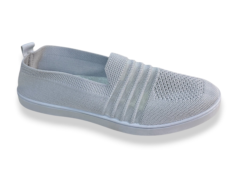Слипоны Rai shoes (36-41) F07-019 св.сірий (лето)