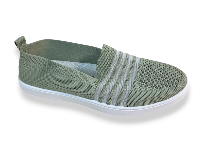 Слипоны Rai shoes (36-41) F07-021 хакі (лето)