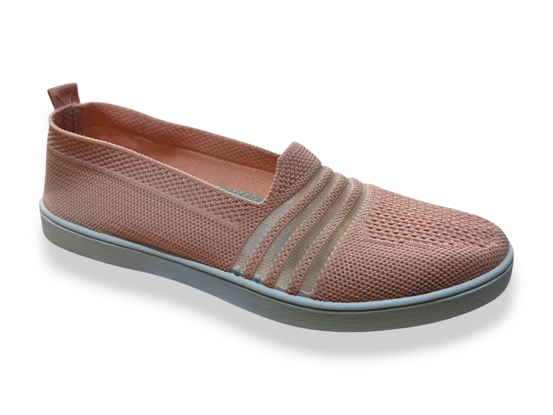 Слипоны Rai shoes (36-41) F07-026 персиковий (лето)