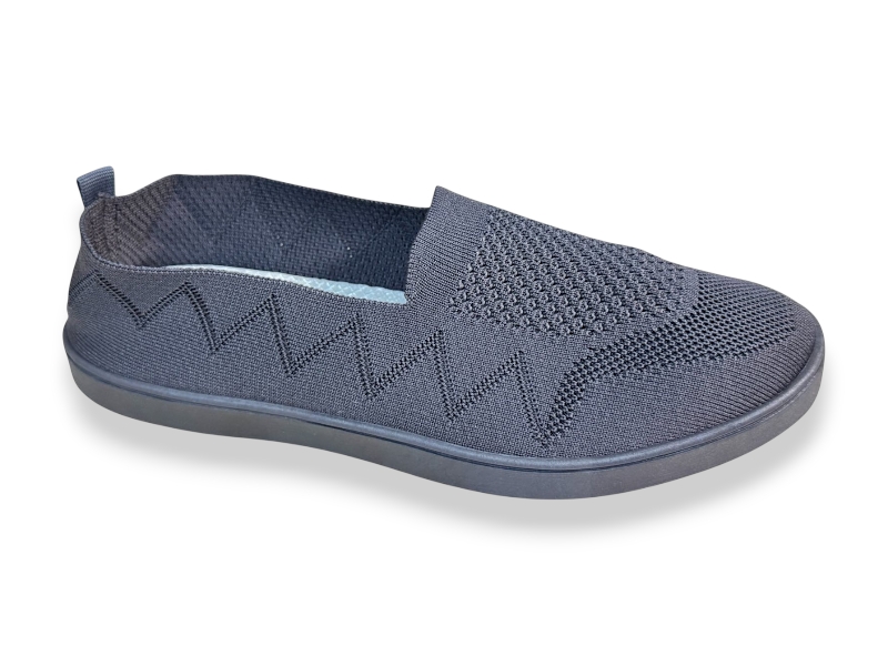 Слипоны Rai shoes (36-41) F08-009 т.сірий (лето)