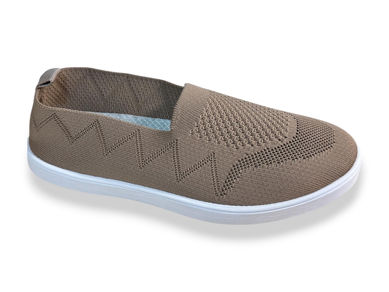 Слипоны Rai shoes (36-41) F08-020 св.коричневий (лето)