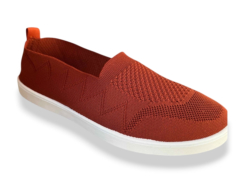 Слипоны Rai shoes (36-41) F08-025 кірпічний (лето)