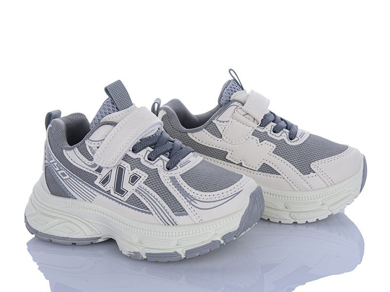 Кроссовки Clibee (26-31) LB1187 white-grey (деми)