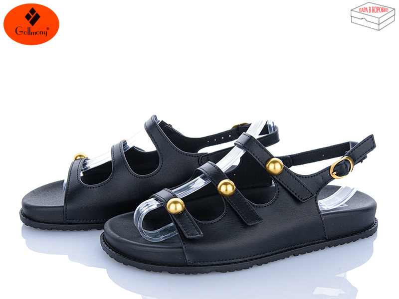 Босоножки Gollmony (36-41) STJZ03 black (лето)