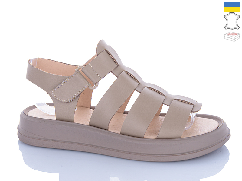 Босоножки Sali (37-41) 263 капучино к кап-п. (лето)