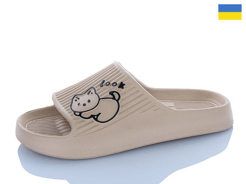 Шлепанцы ALEX M&L (36-41) B104 капучино (лето)