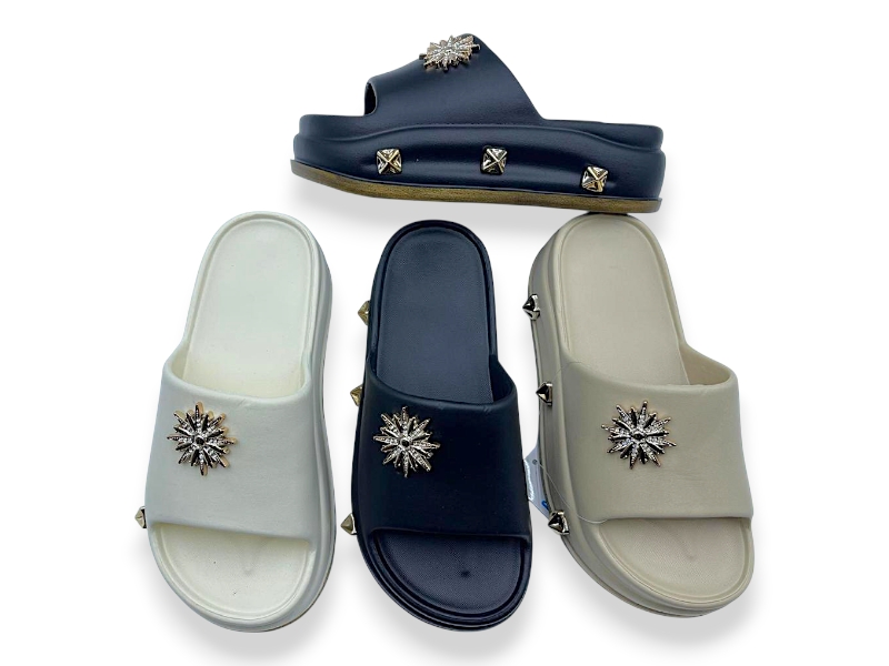 Шлепанцы Rai shoes (36-41) NUO2044 mix (лето)