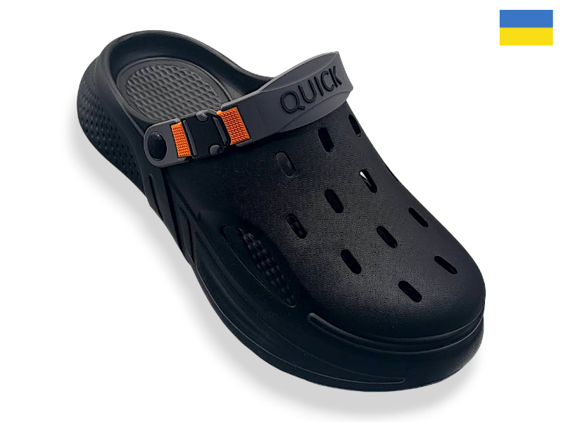 Кроксы Rai shoes (41-46) M245 чорний (лето)