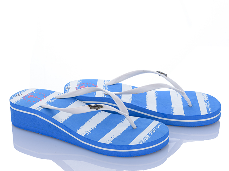 Шлепанцы Lancast (36-41) B888 l.blue (лето)