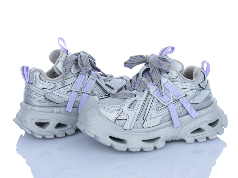 Кроссовки Clibee (27-30) 59-B2289 grey-purple (деми)