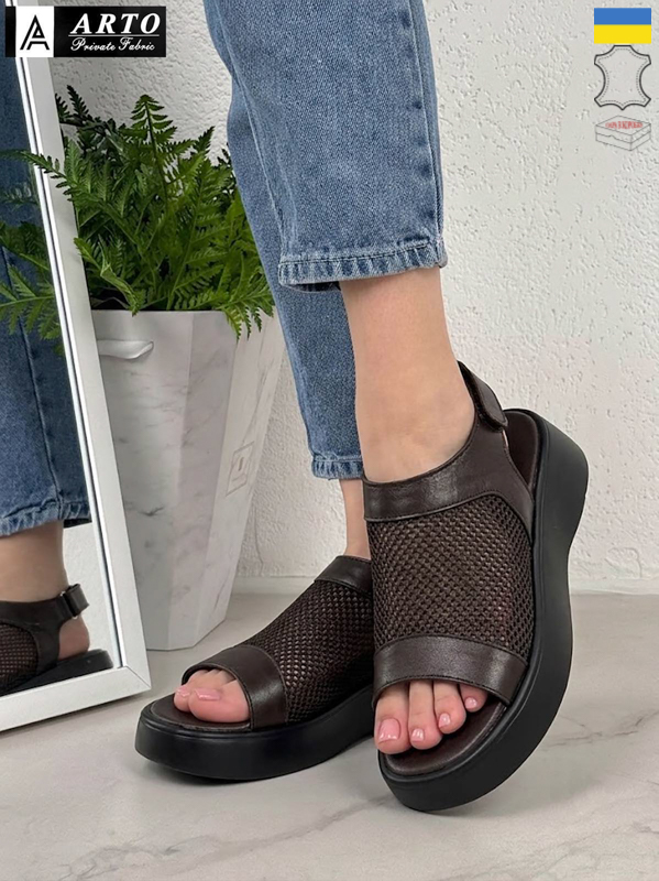 Босоножки Arto (36-41) 155 корич-шк. (лето)