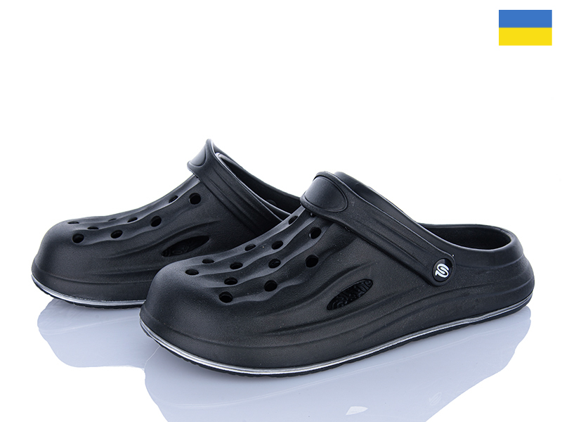 Кроксы Golden Lion (40-45) 253 чорний (лето)