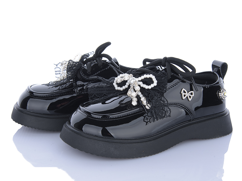 Туфли Clibee (31-37) AB18-803 black (деми)