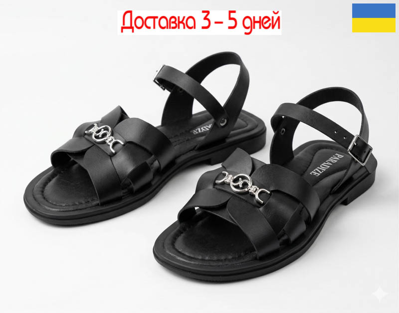 Босоножки Gratis (36-40) SAN-M-300 чорний (лето)