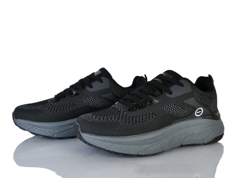 Кроссовки Бабочка (41-45) 44-41 black-grey (деми)