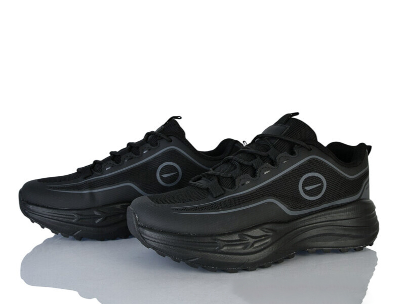 Кроссовки Бабочка (41-45) 44-44 black-black (деми)