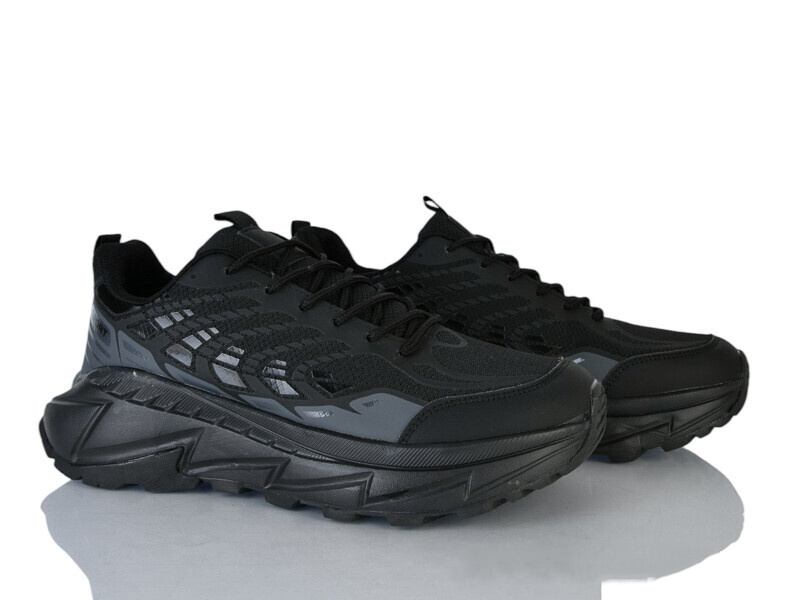 Кроссовки Бабочка (41-45) 44-45 black-black (деми)