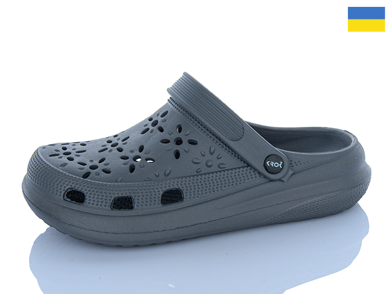 Кроксы Inblu (36-41) 124 сірий (лето)