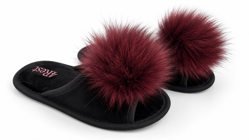 Тапочки Slipers (36-41) Паркетка бордовий (деми)