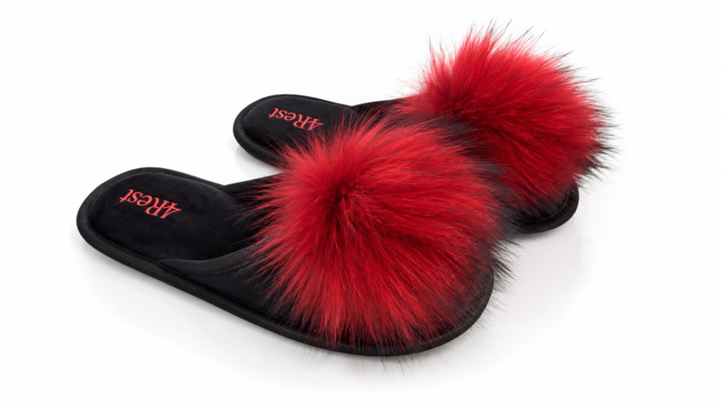 Тапочки Slipers (36-41) Паркетка червоний (деми)