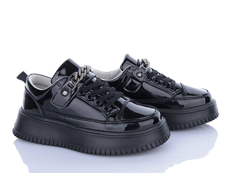 Кроссовки Clibee (31-36) ABC1230 black (деми)