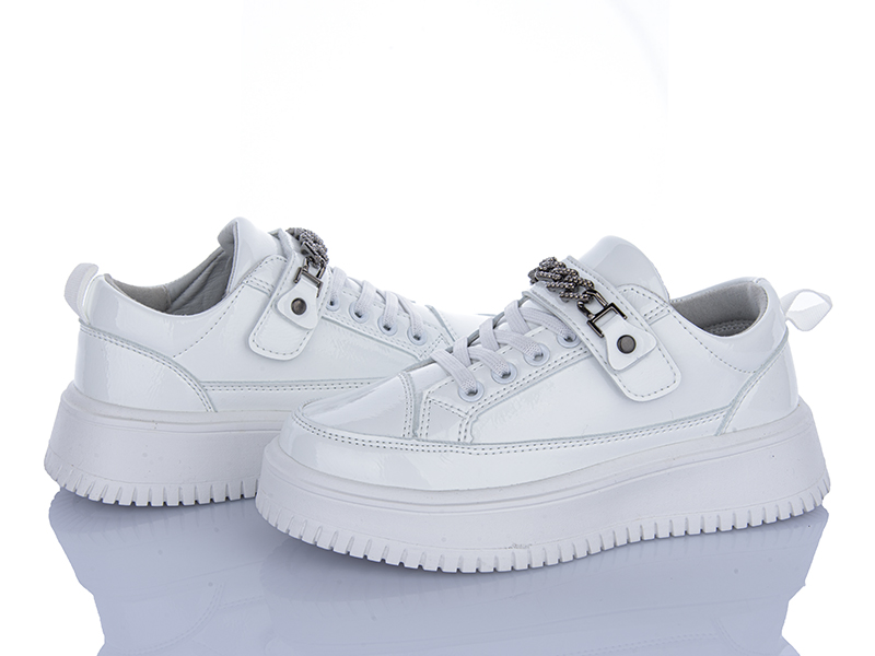 Кроссовки Clibee (31-36) ABC1230 white (деми)