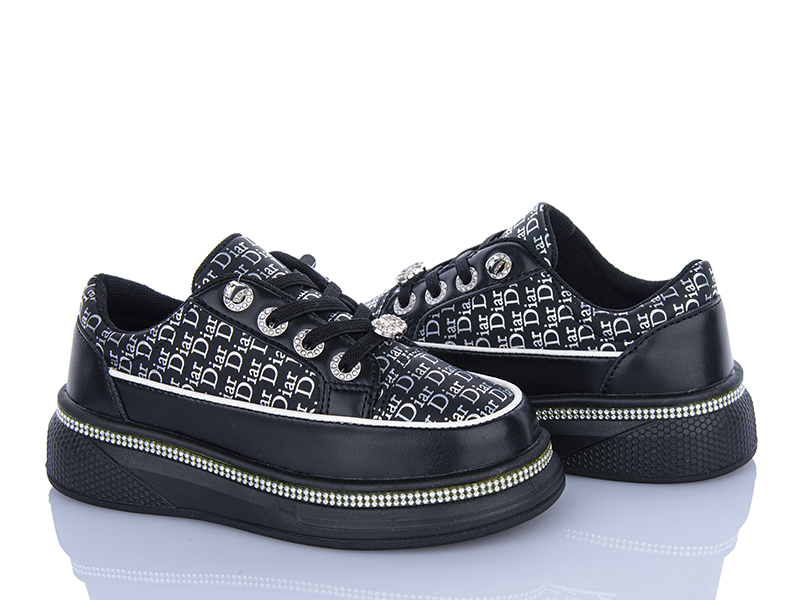 Кроссовки Clibee (31-36) ABC2220 black (деми)
