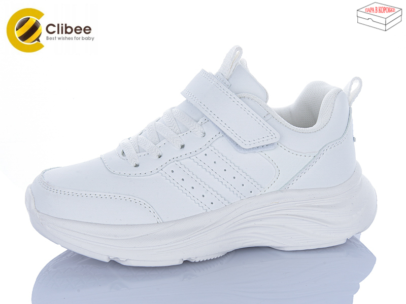 Кроссовки Clibee-Apawwa (32-37) EC803-1 white (деми)
