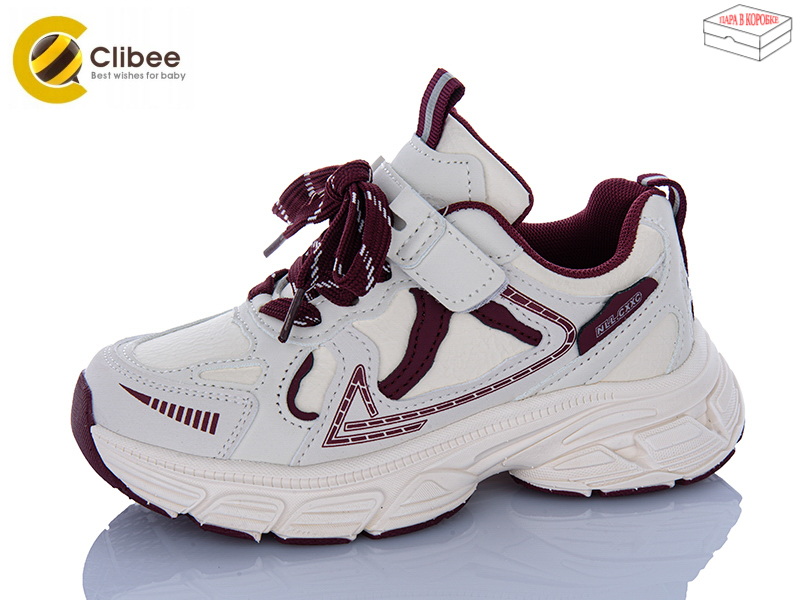 Кроссовки Clibee-Apawwa (32-37) LC3340-3 wine (деми)