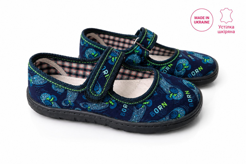 Тапочки Slipers (28-31.5) Школа скейт синій (деми)