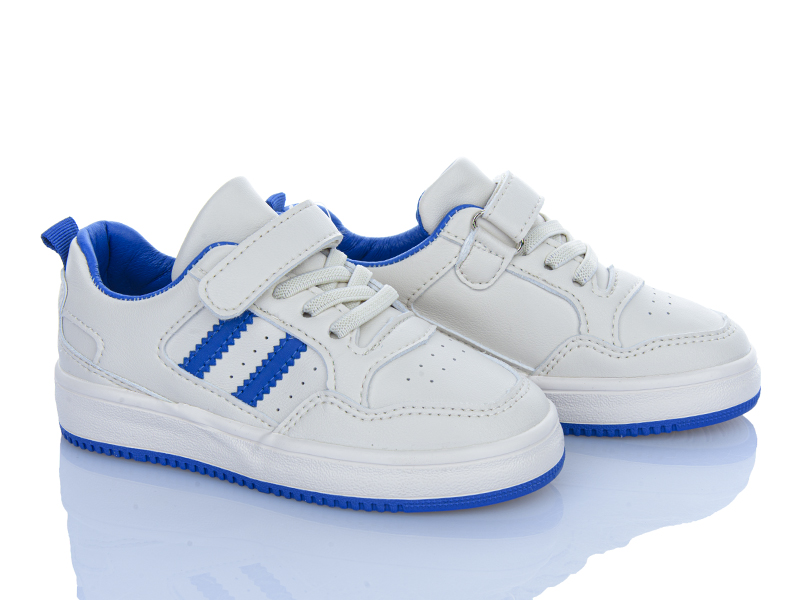 Кроссовки Clibee (25-30) FG22-2 white-blue (деми)