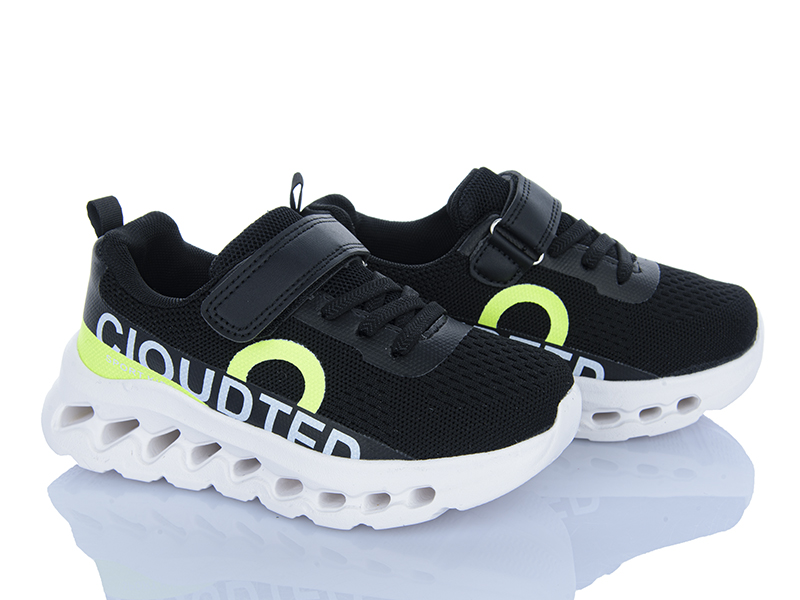 Кроссовки Clibee (31-36) LC3301 black-green (деми)