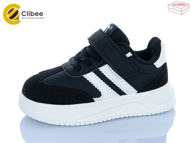 Кроссовки Clibee-Apawwa (26-31) EB776-2 black-white (деми)