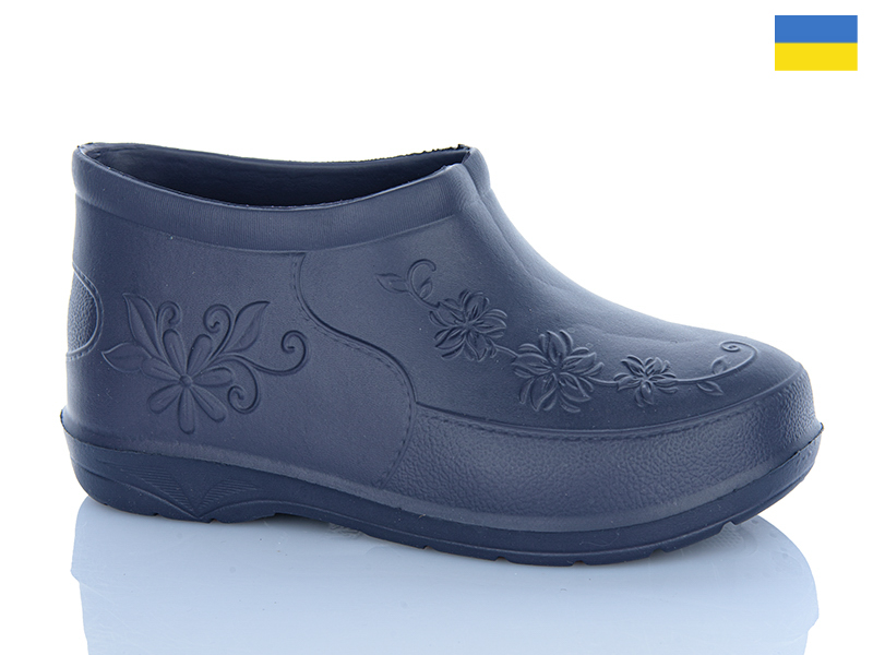 Галоши RGP (38-41) Квітка хол.синій (деми)