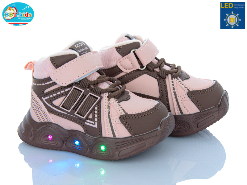 Кроссовки BBT (21-26) R887-1-7 LED (деми)