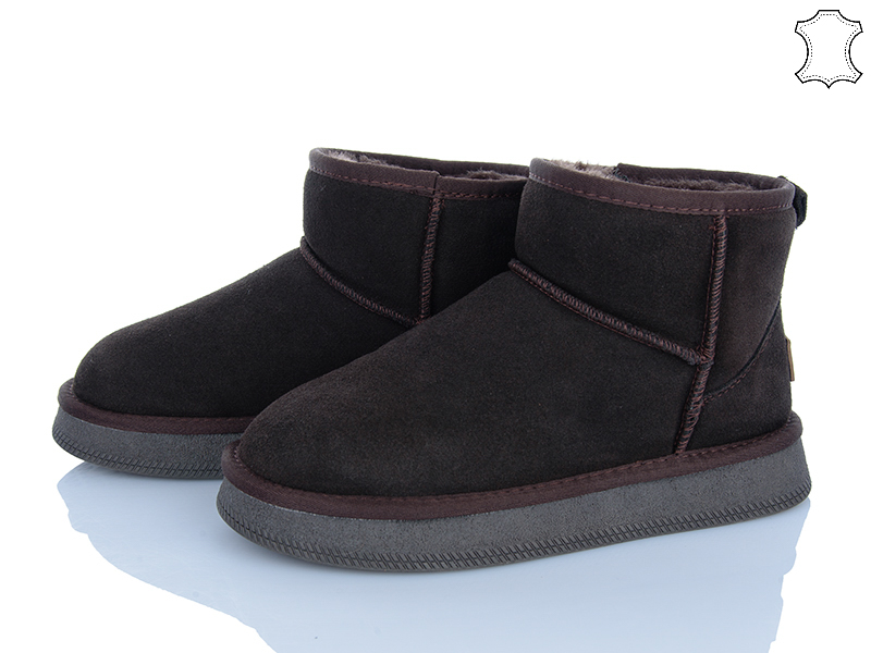 Угги PL PS (37-41) 5854 brown (зима)