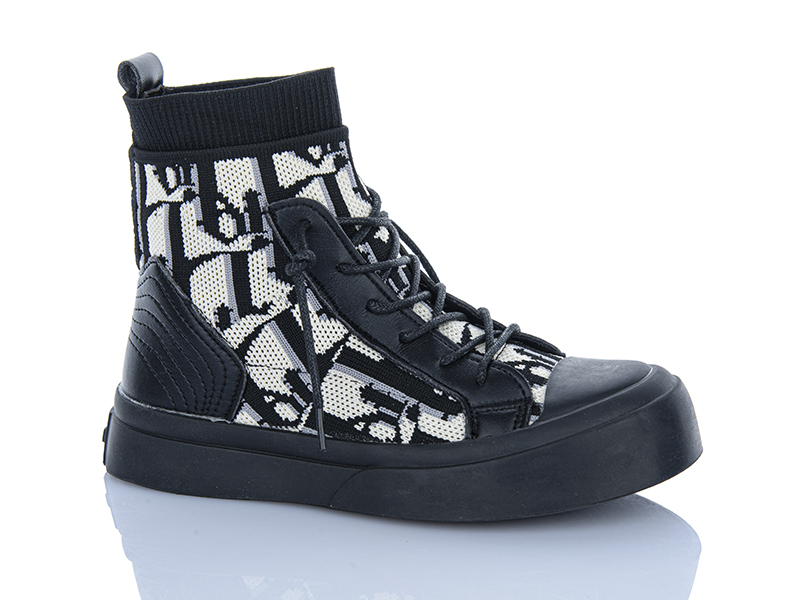 Ботинки Super Gear (31-36) 01-03A black (деми)