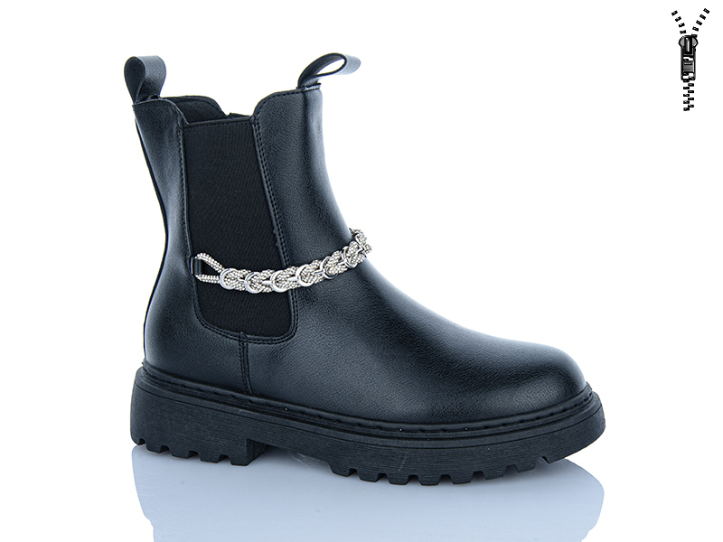 Ботинки JIBUKANG (36-41) 0025-019 black (деми)