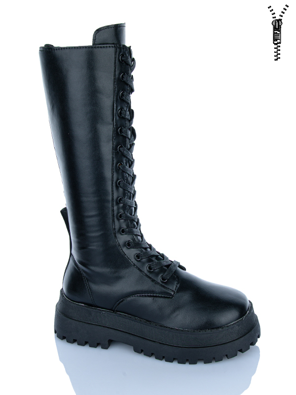 Сапоги JIBUKANG (35-40) A105-028 black (деми)
