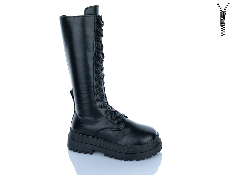 Сапоги JIBUKANG (35-40) A105-028 black (деми)