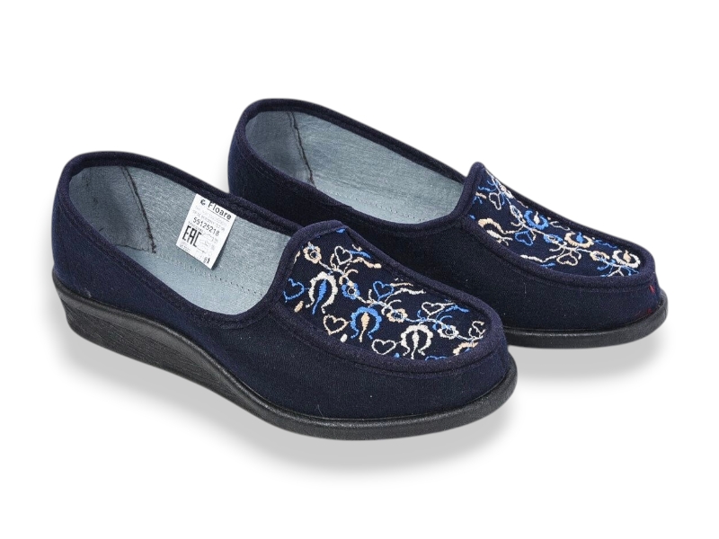 Тапочки Rai shoes (36-41) 55125218 синій (деми)