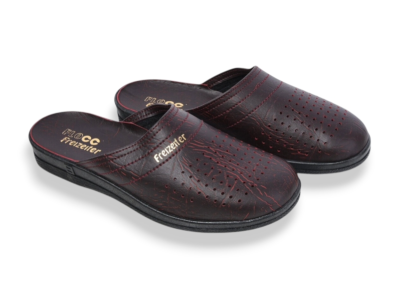 Тапочки Rai shoes (41-46) 95080501 бордовий (деми)