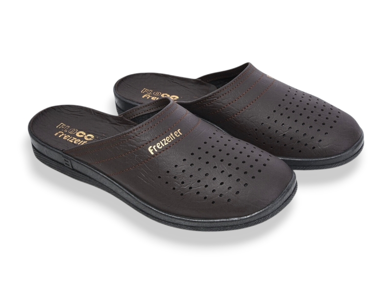 Тапочки Rai shoes (41-46) 95080507 коричневий (деми)