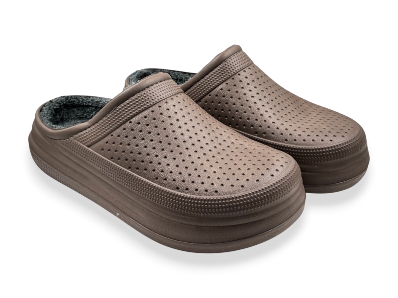 Сабо Rai shoes (41-45) C115 коричневий (зима)