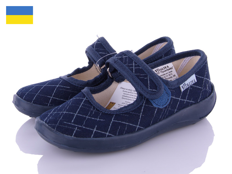 Тапочки Slipers (28-31.5) Школа без выш т.син (деми)