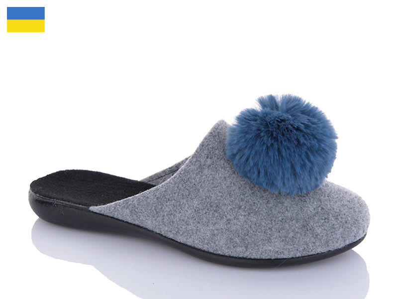 Тапочки Inblu (36-41) N132 grey (деми)
