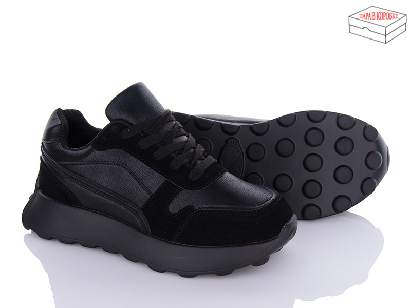 Кроссовки Ailaifa (36-41) 2399 all black (деми)