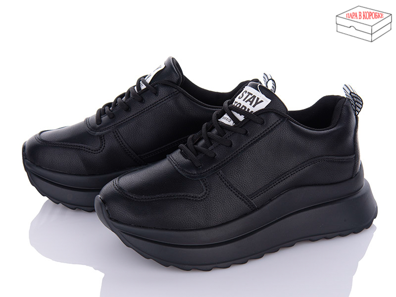 Кроссовки Ailaifa (36-41) F60 all black (деми)