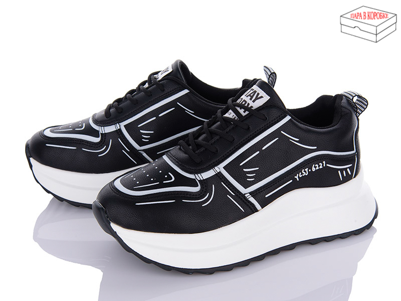 Кроссовки Ailaifa (36-41) F61 black (деми)