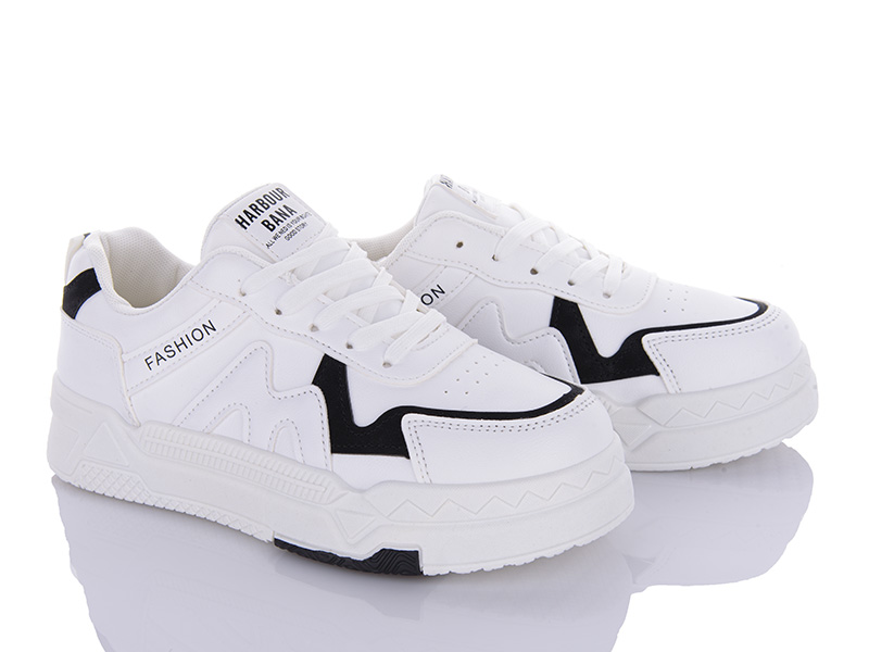 Кроссовки Violeta (37-41) 45-97 white-black (деми)
